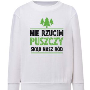 Bluza dziecięca Korzenie w puszczy serce na Podlasiu
