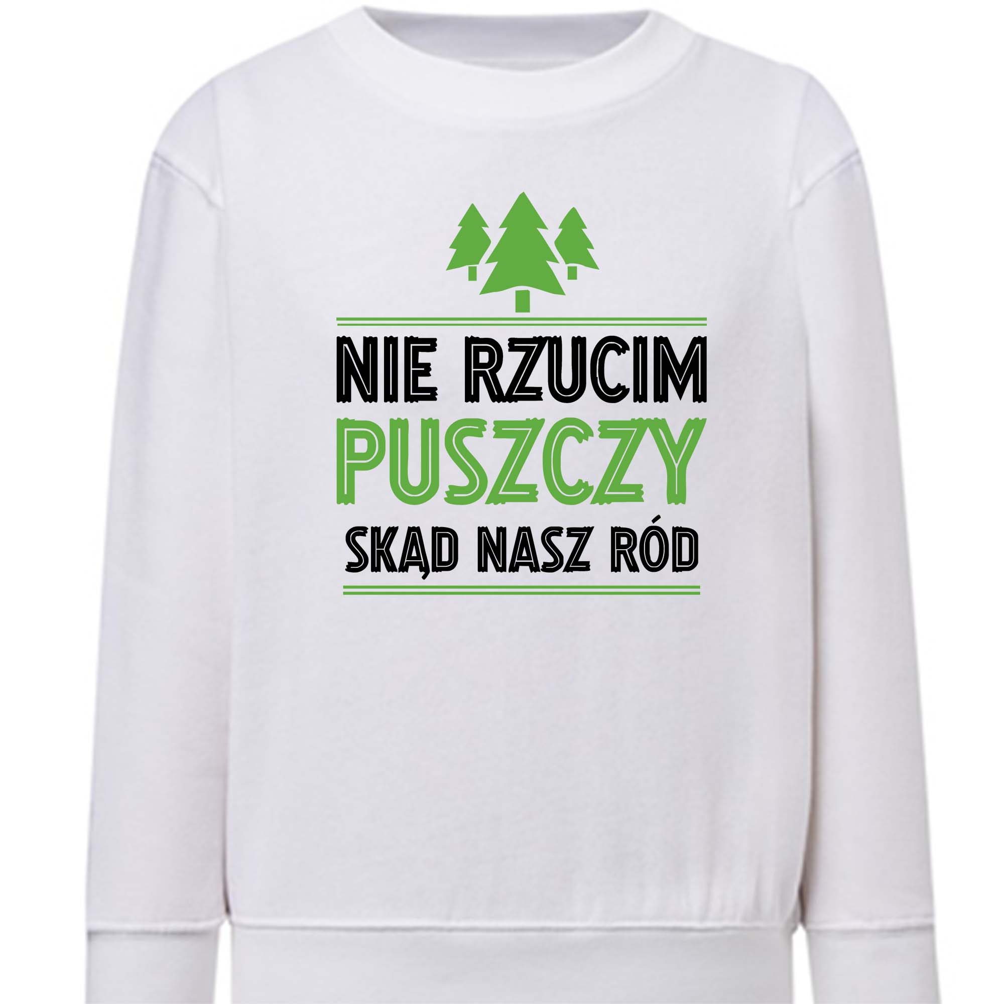 Bluza dziecięca Korzenie w puszczy serce na Podlasiu