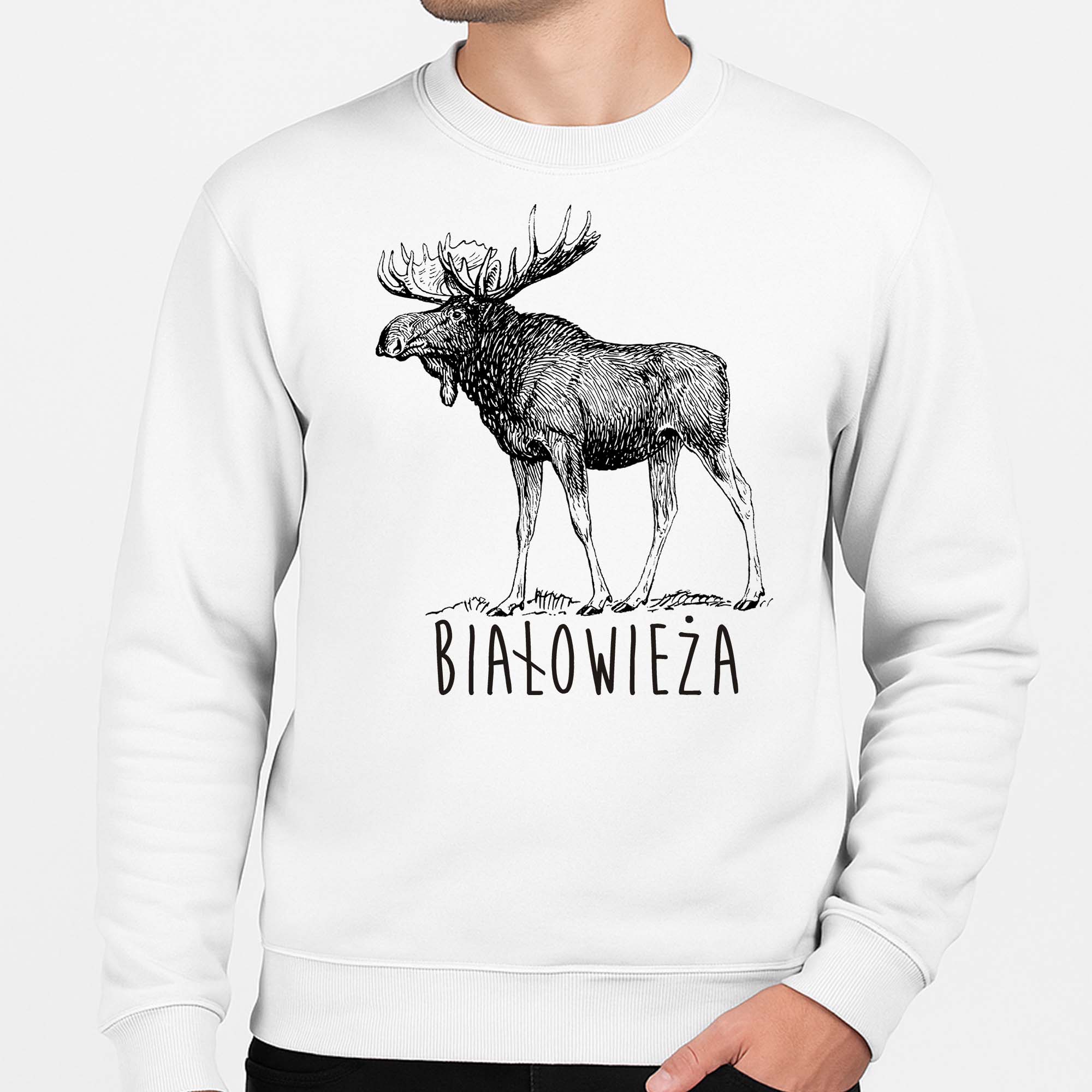 Bluza unisex Białowieża. Śladami łosia