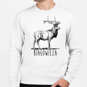 Bluza unisex Białowieża. Tropem Jelenia