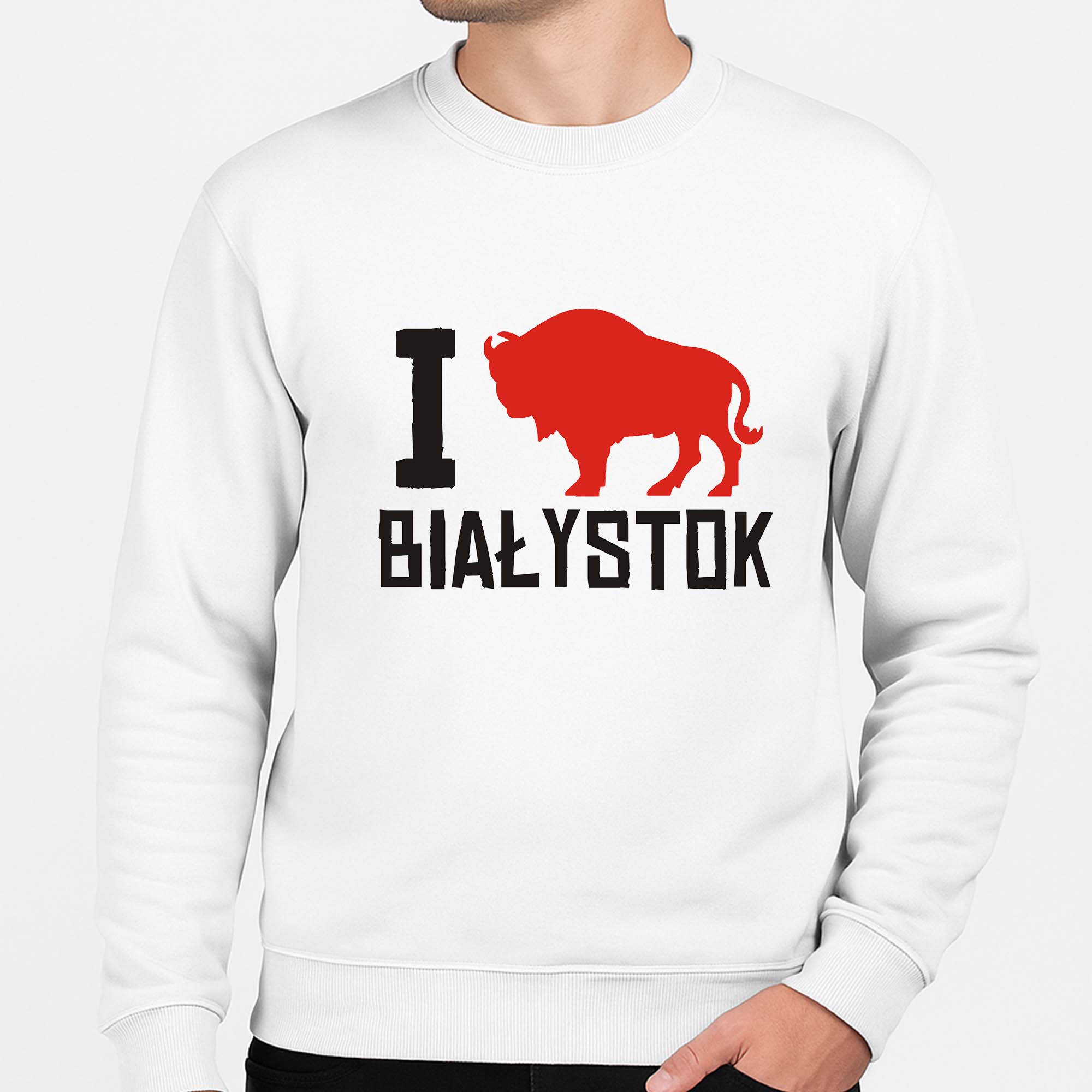 Bluza unisex Kocham Białystok