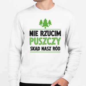 Bluza unisex Korzenie w puszczy serce na Podlasiu