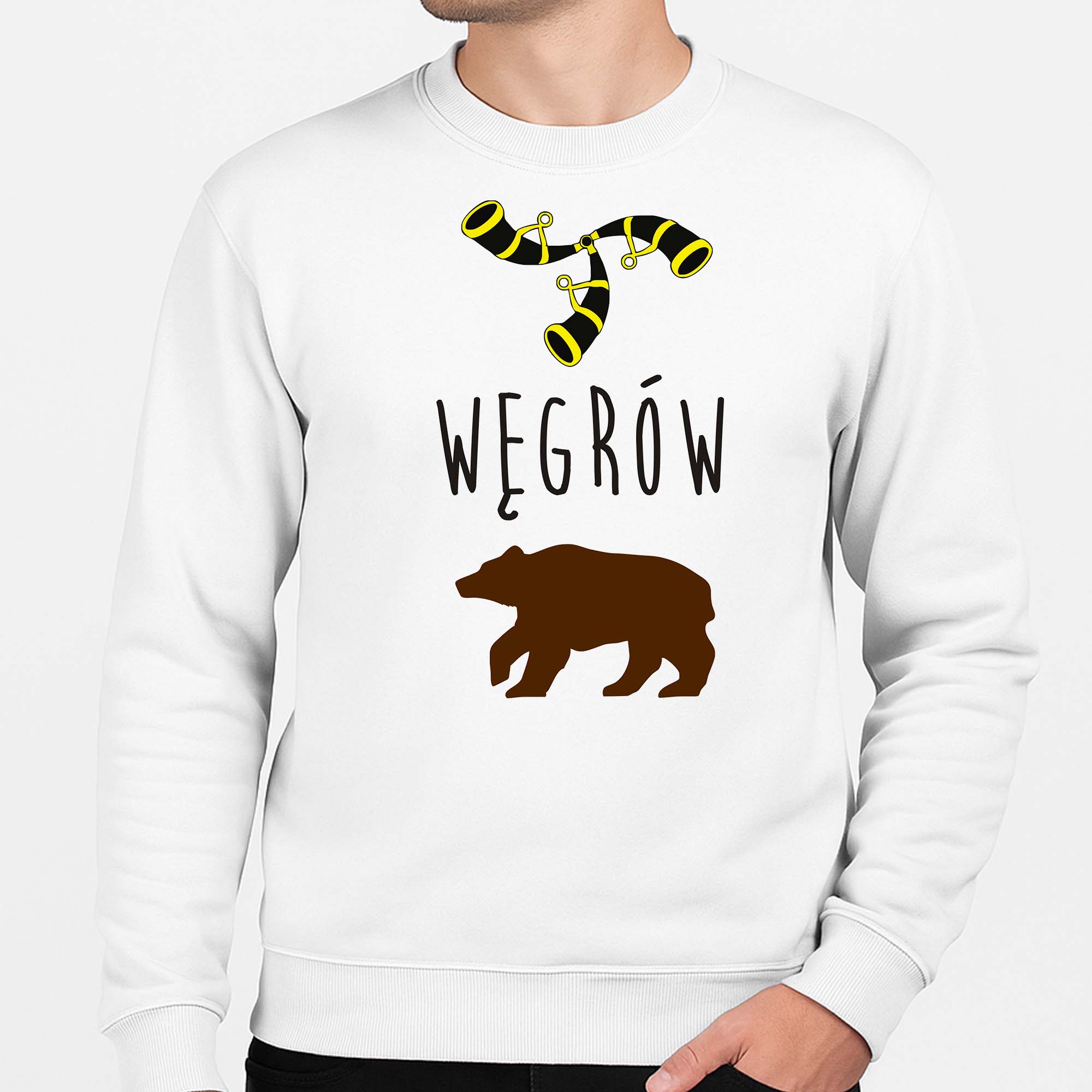 Bluza unisex Podlaski Niedźwiedź z Węgrowa