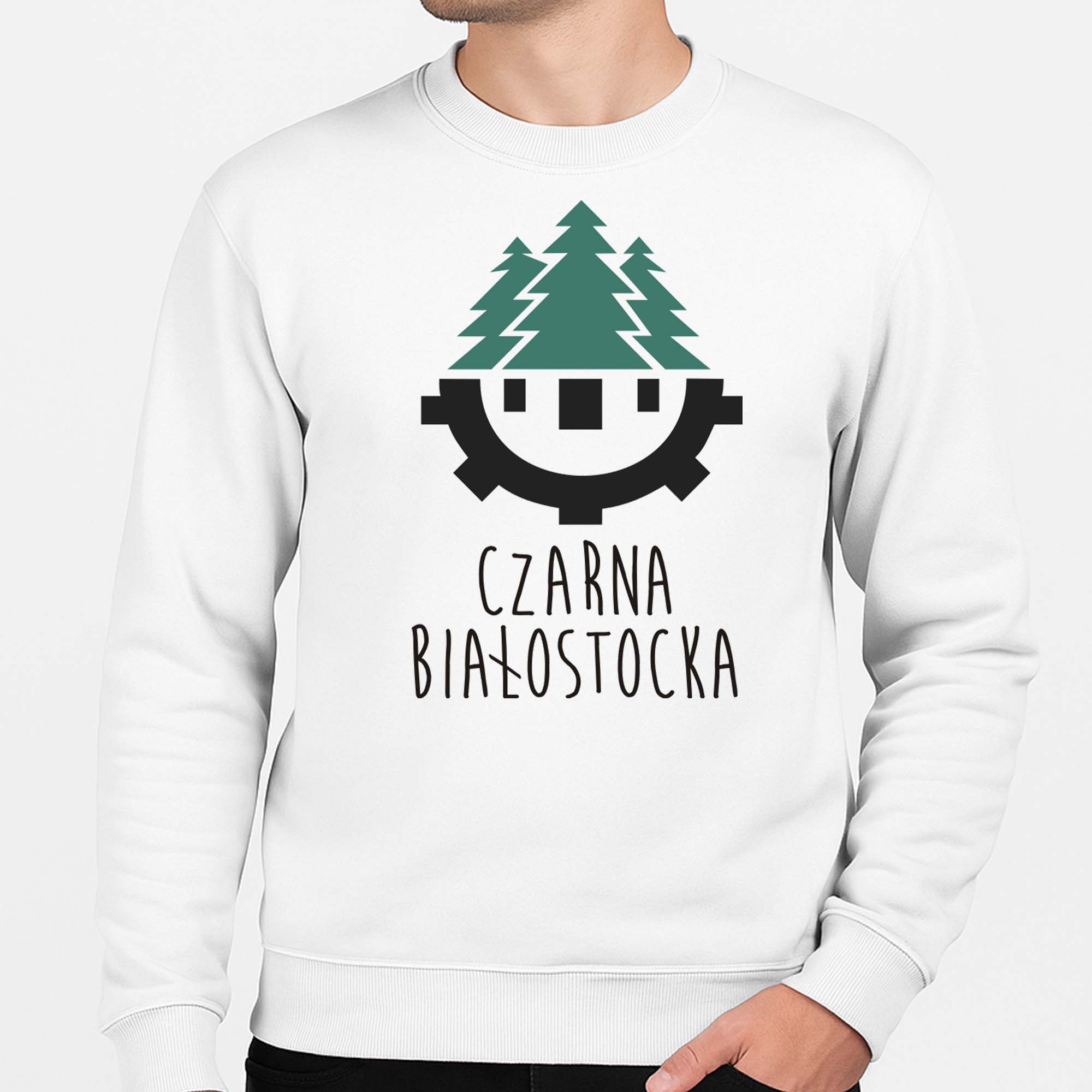 Bluza unisex Podlaskie Lasy - Czarna Białostocka