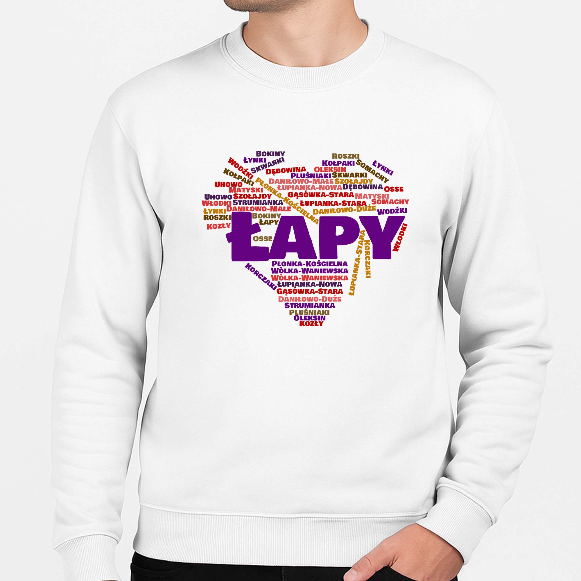 Bluza unisex Serce Podlasia - Łapy