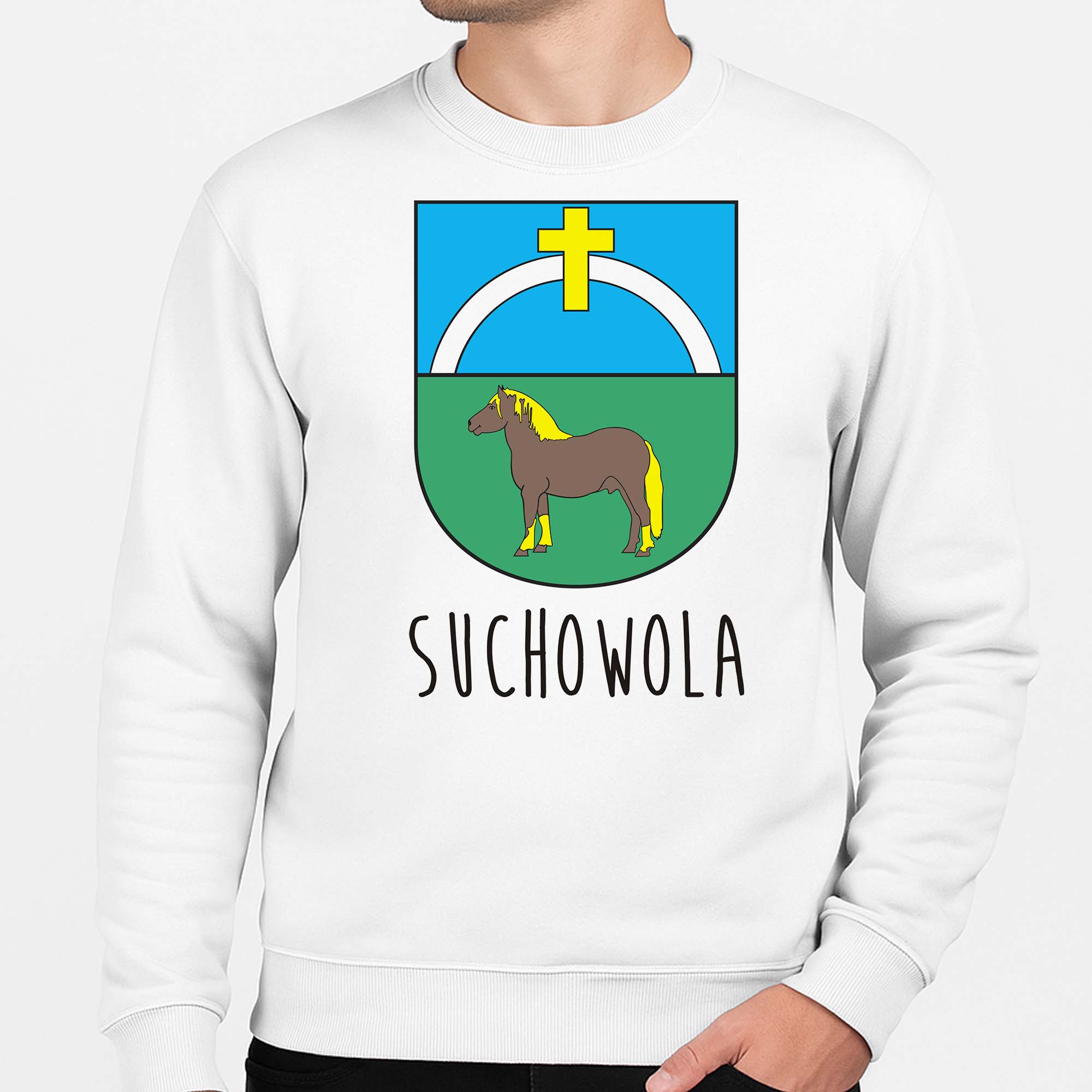 Bluza unisex Środek Europy To Suchowola!