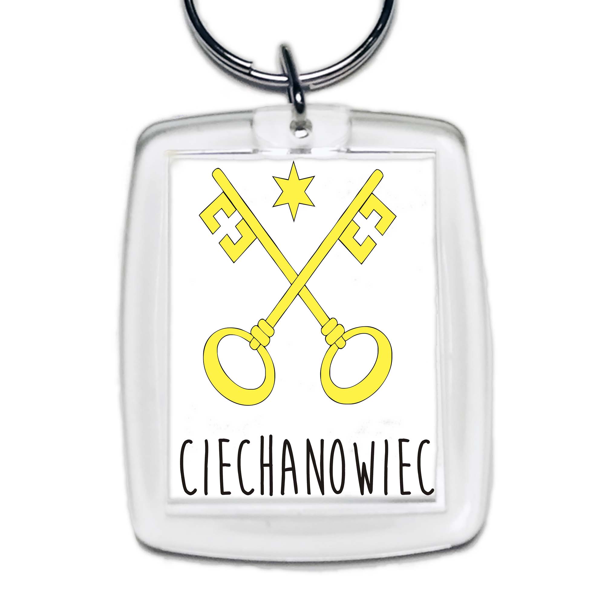 Brelok akrylowy Ciechanowiec - Klucz do Podlasia