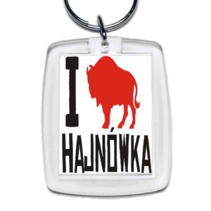 Brelok akrylowy Kocham Hajnówkę