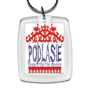 Brelok akrylowy Kolorowe Okiennice Podlasia