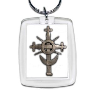 Brelok akrylowy Krzyż Podlaski