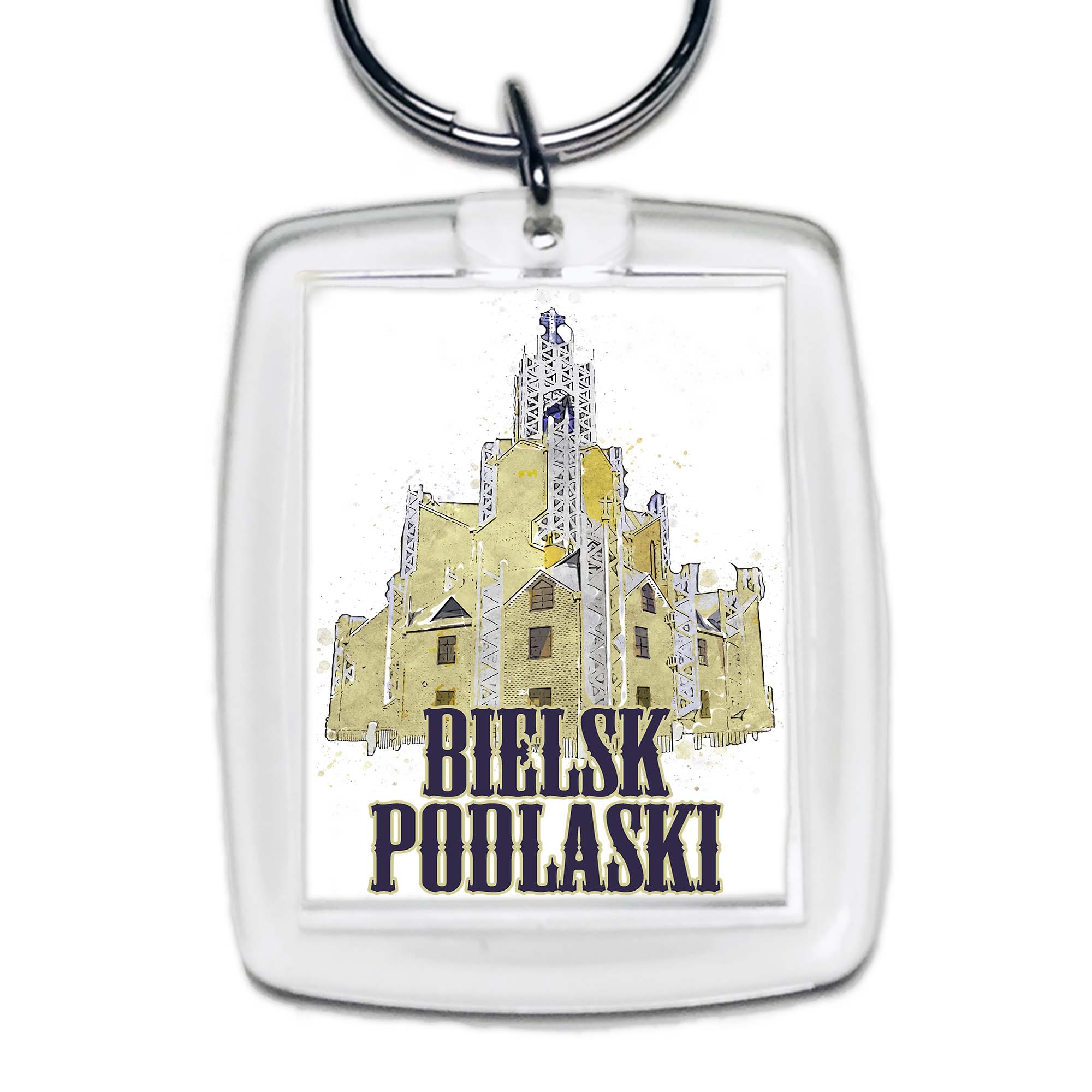 Brelok akrylowy Miasto Symboli - Bielsk Podlaski