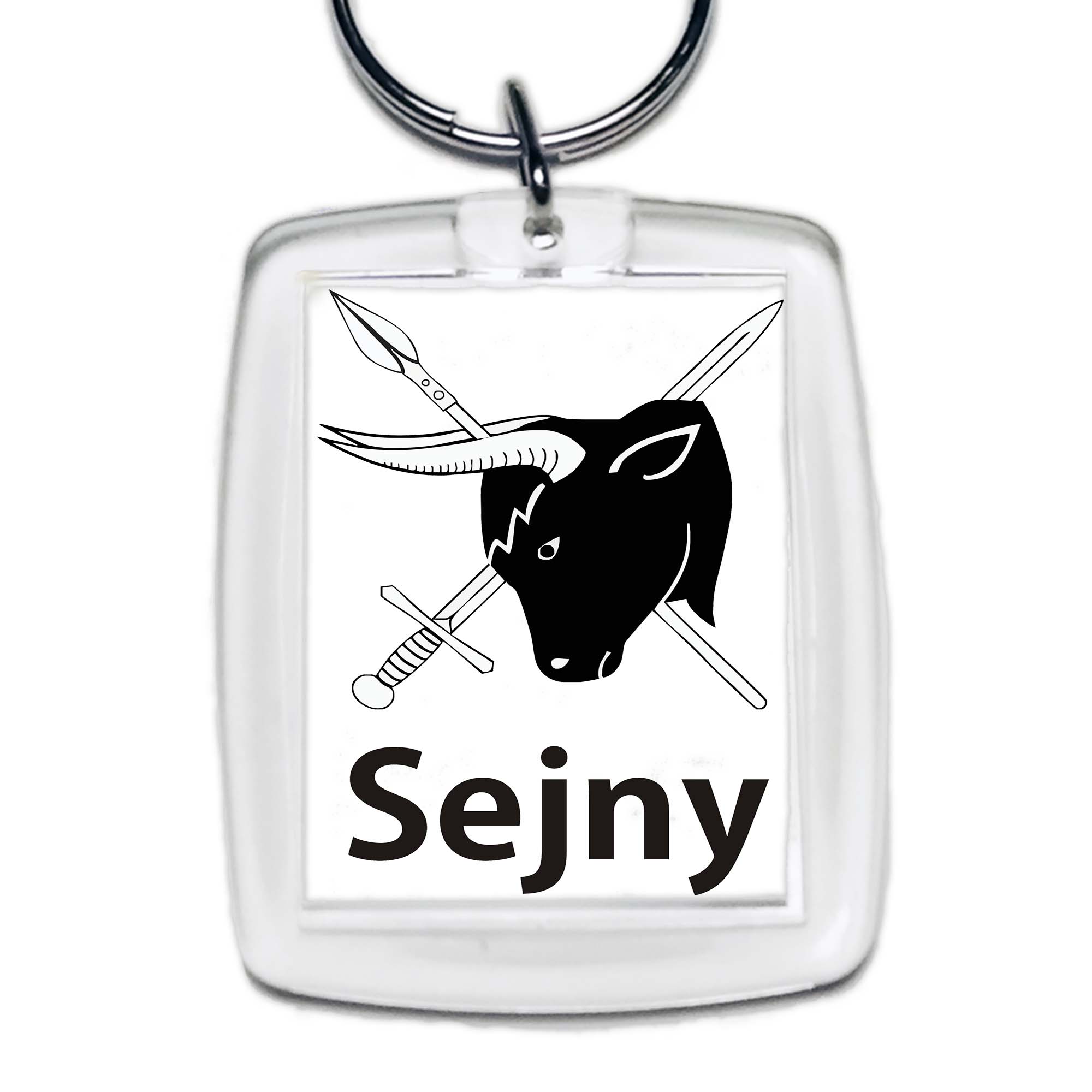 Brelok akrylowy Pamiątka Podlaska z Sejn