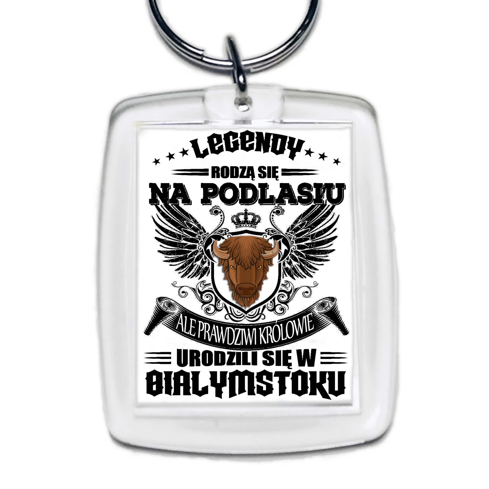 Brelok akrylowy Podlaska Legenda Królewski Białystok