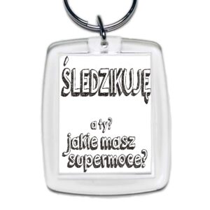 Brelok akrylowy Podlaska Supermoc - Śledzikuję