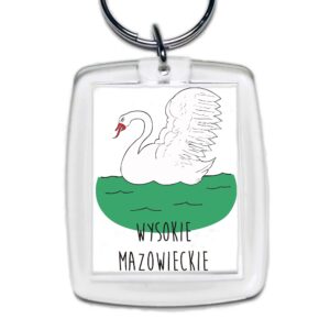 Brelok akrylowy Podlaski Łabędź - Wysokie Mazowieckie