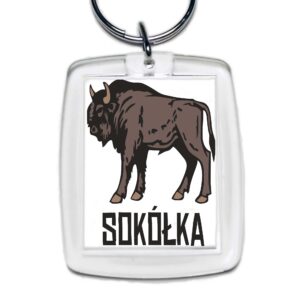 Brelok akrylowy Podlaski Żubr - Sokółka