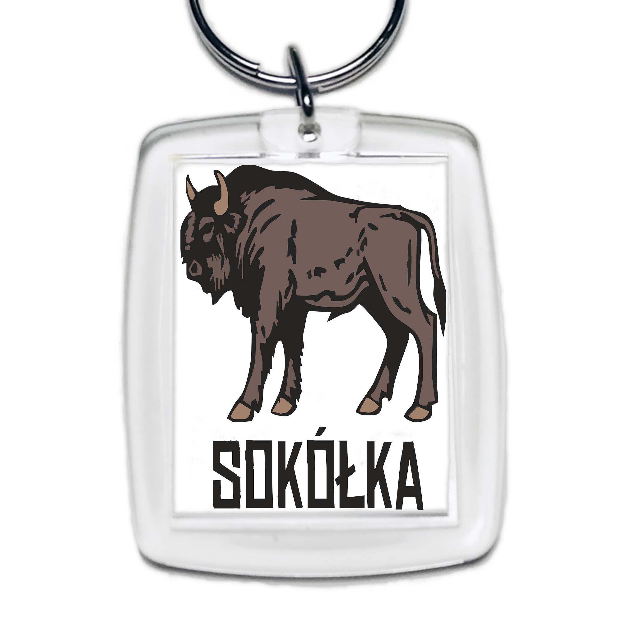 Brelok akrylowy Podlaski Żubr - Sokółka