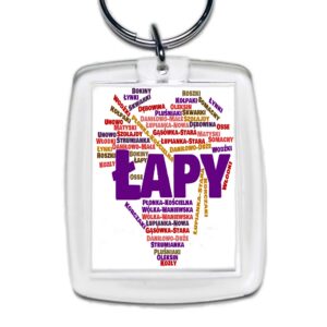 Brelok akrylowy Serce Podlasia - Łapy