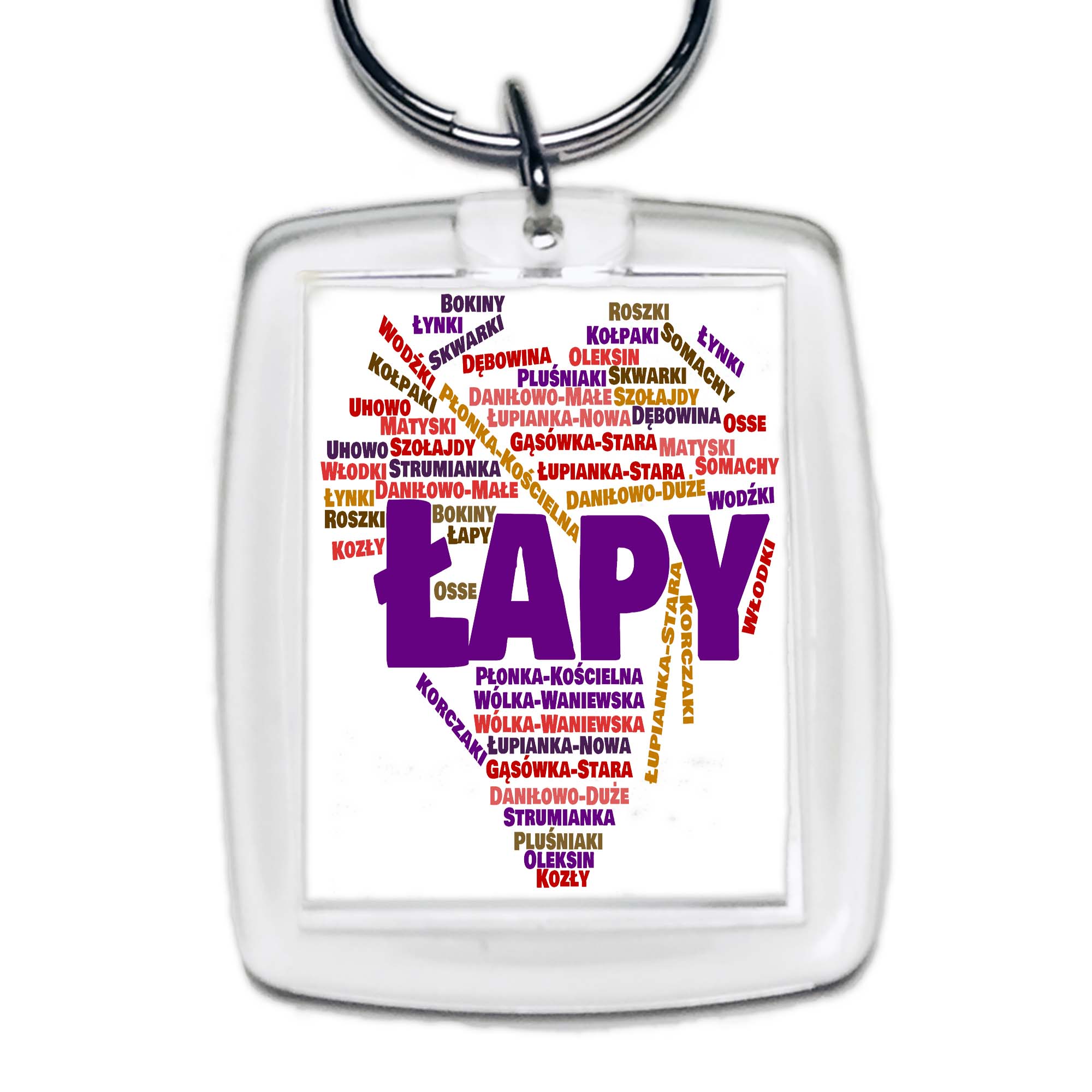 Brelok akrylowy Serce Podlasia - Łapy