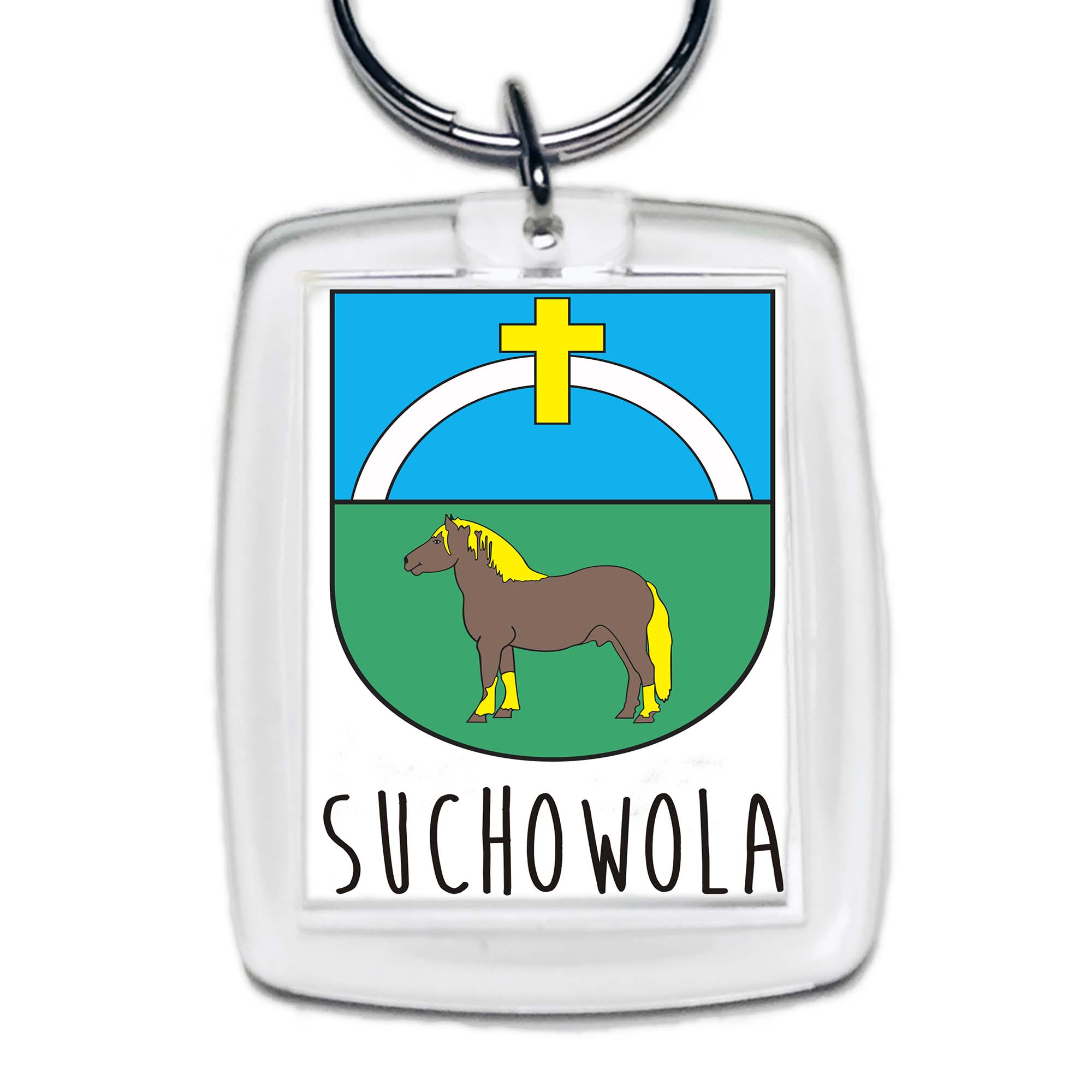 Brelok akrylowy Środek Europy To Suchowola!