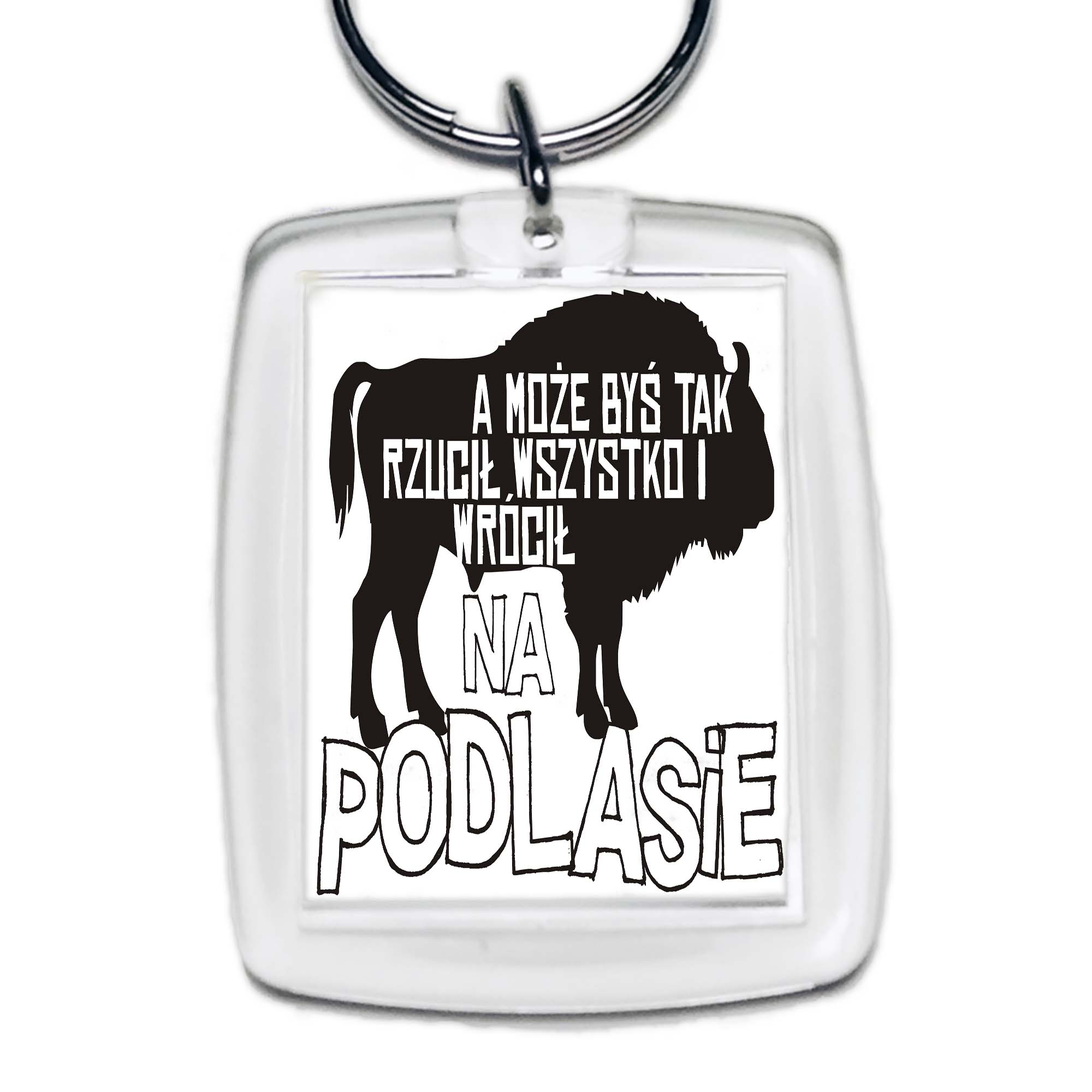 Brelok akrylowy Ucieknij na Podlasie
