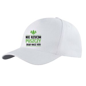 Czapka daszek Korzenie w puszczy serce na Podlasiu