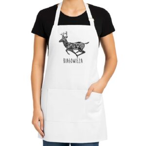Fartuch kuchenny Białowieża. Jeleń z Tradycją