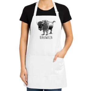 Fartuch kuchenny Białowieża. Śladami Żubra