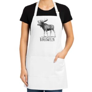 Fartuch kuchenny Białowieża. Śladami łosia