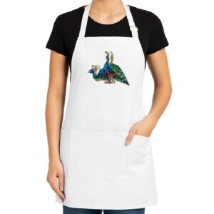 Fartuch kuchenny Folk Art - Pawie z Podlasia