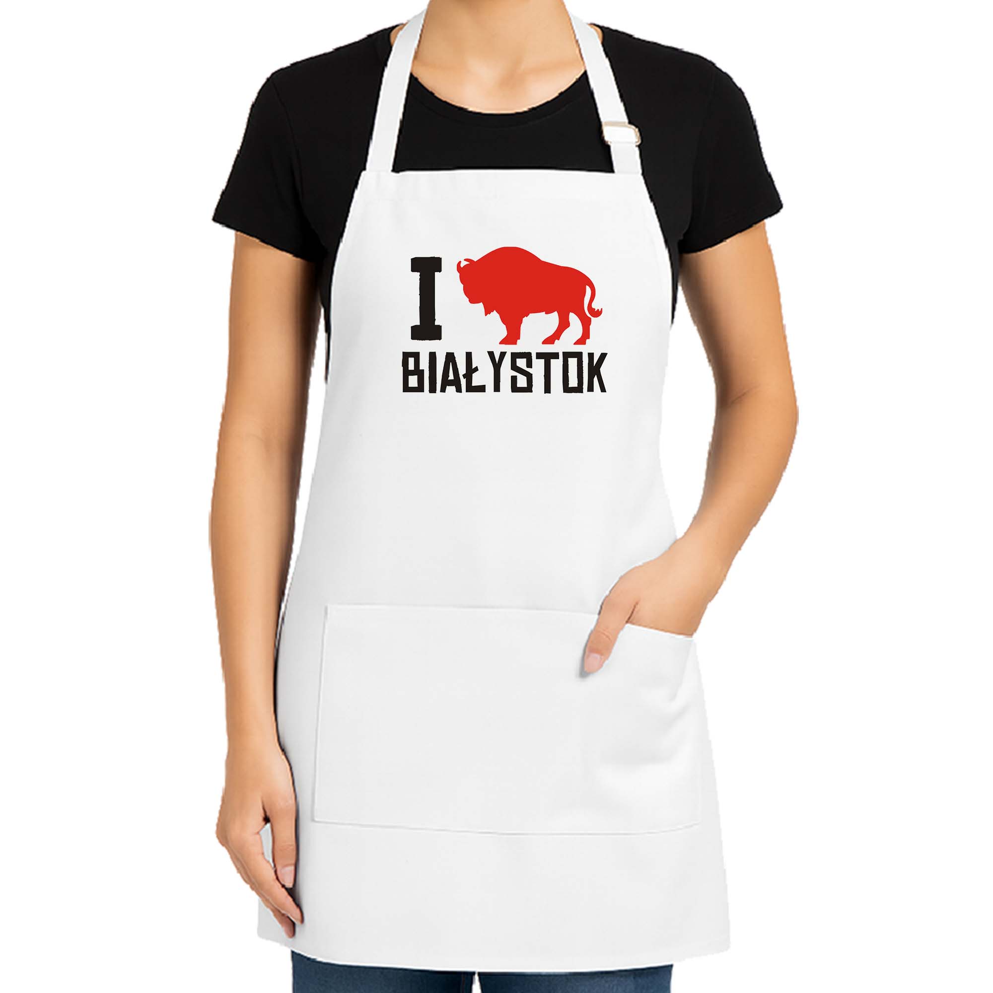 Fartuch kuchenny Kocham Białystok