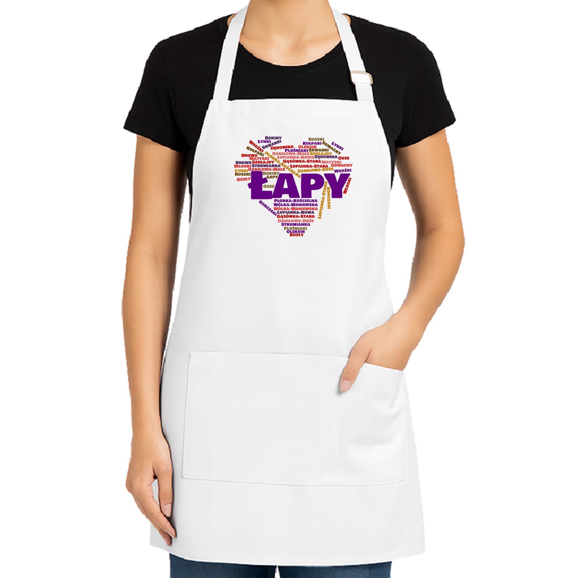 Fartuch kuchenny Serce Podlasia - Łapy