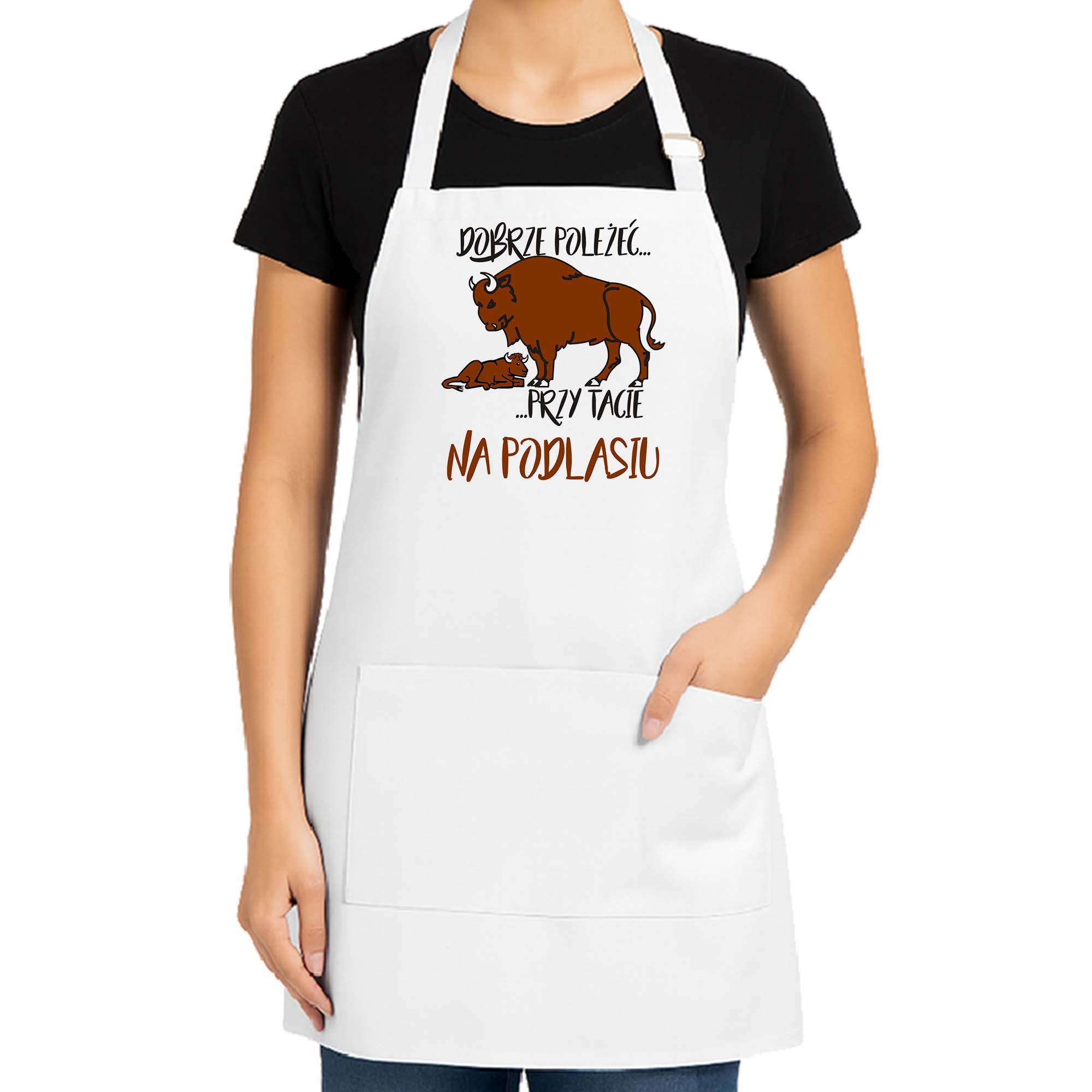 Fartuch kuchenny Żubrza Rodzina - Podlaska Siła