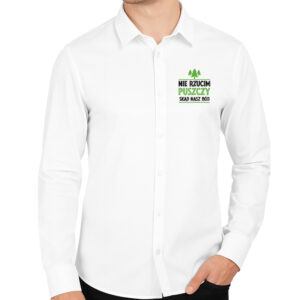 Koszula męska Korzenie w puszczy serce na Podlasiu