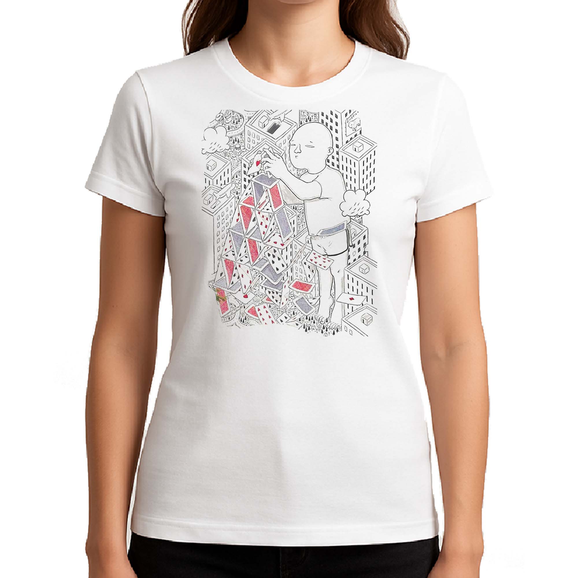 Koszulka damska Miasto z Kart - Podlaski Street Art