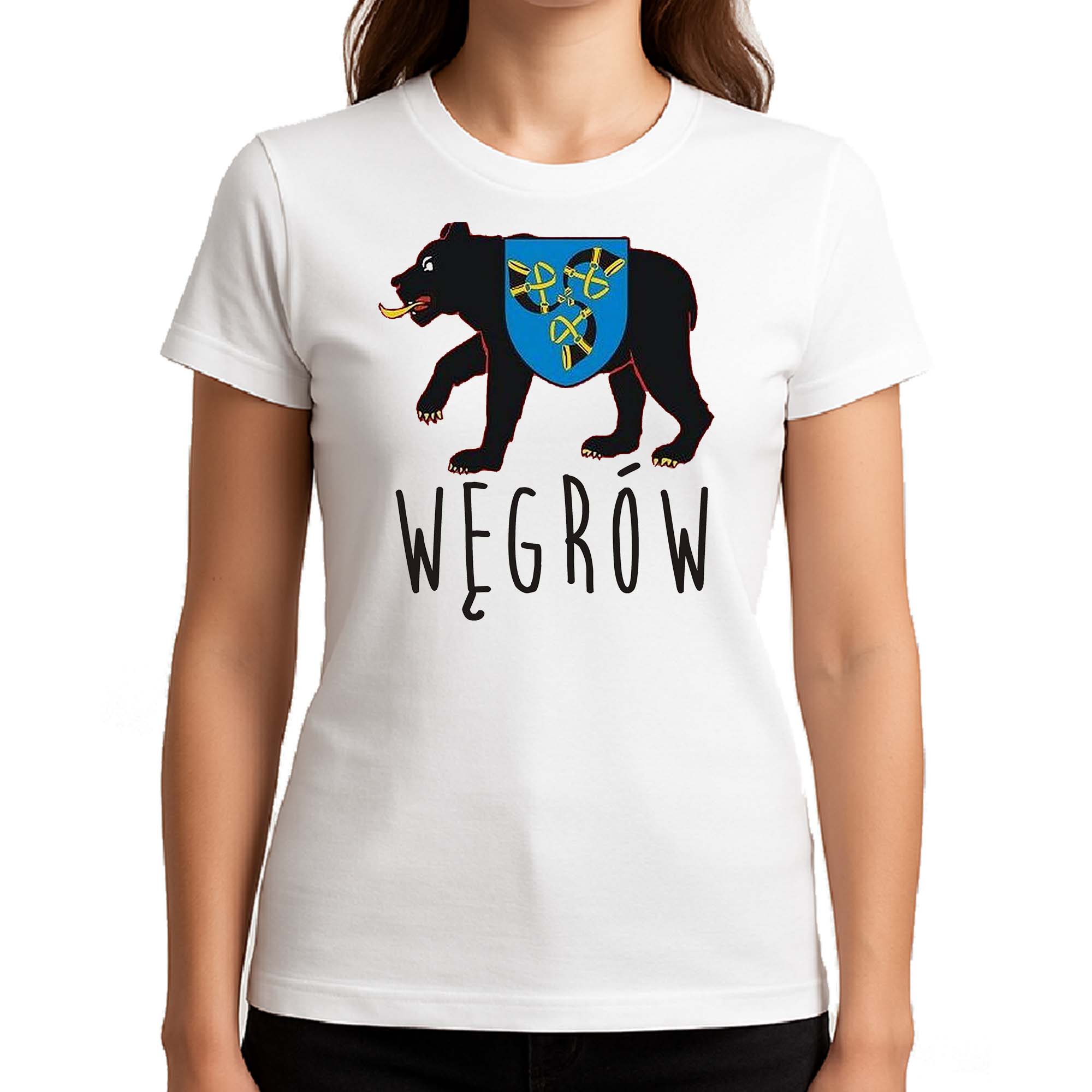 Koszulka damska Pamiątka Podlaska z Węgrowa