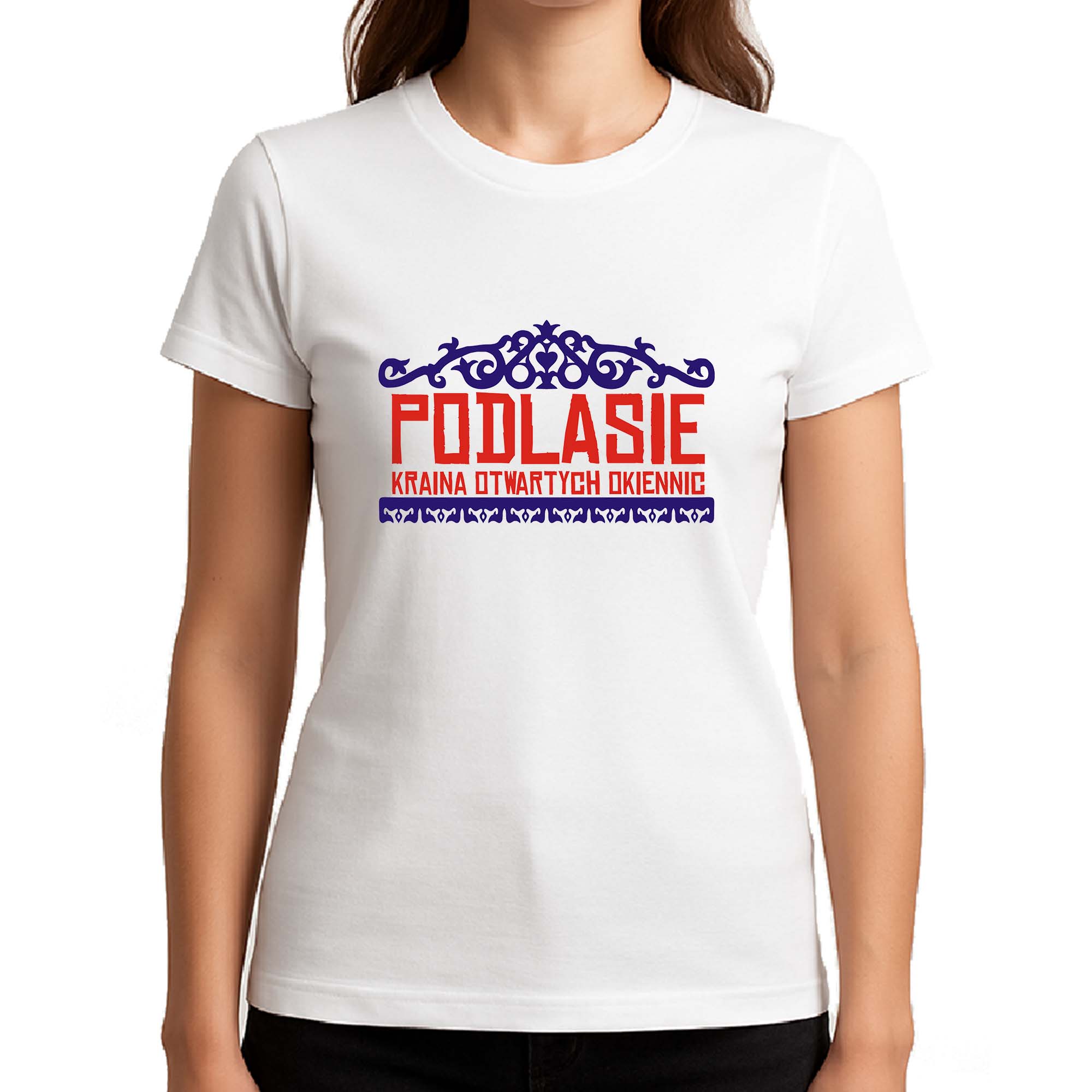 Koszulka damska Podlasie - Kraina Otwartych Okiennic