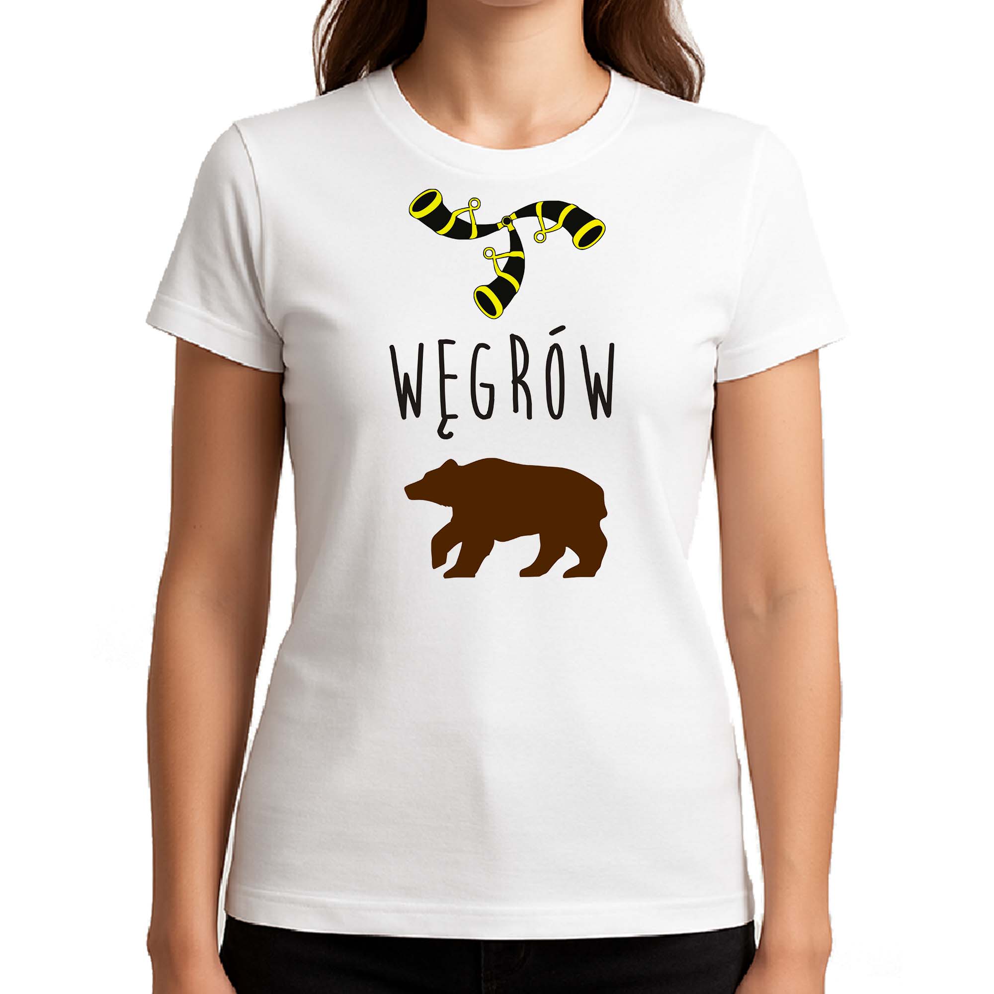 Koszulka damska Podlaski Niedźwiedź z Węgrowa