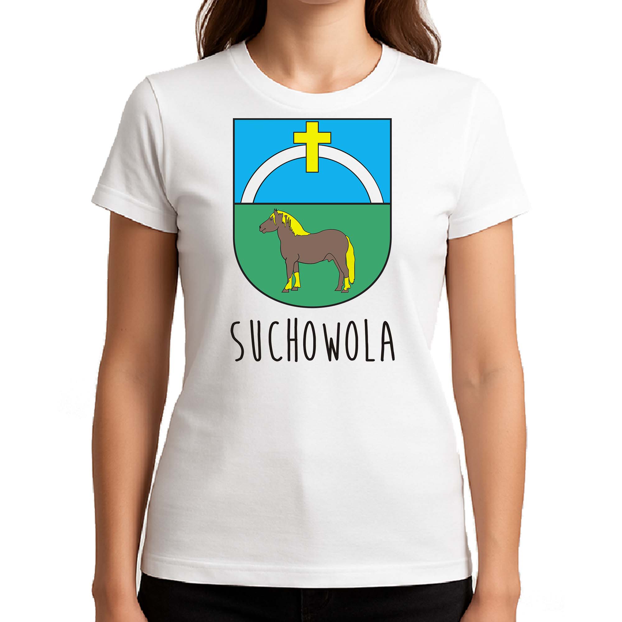 Koszulka damska Środek Europy To Suchowola!