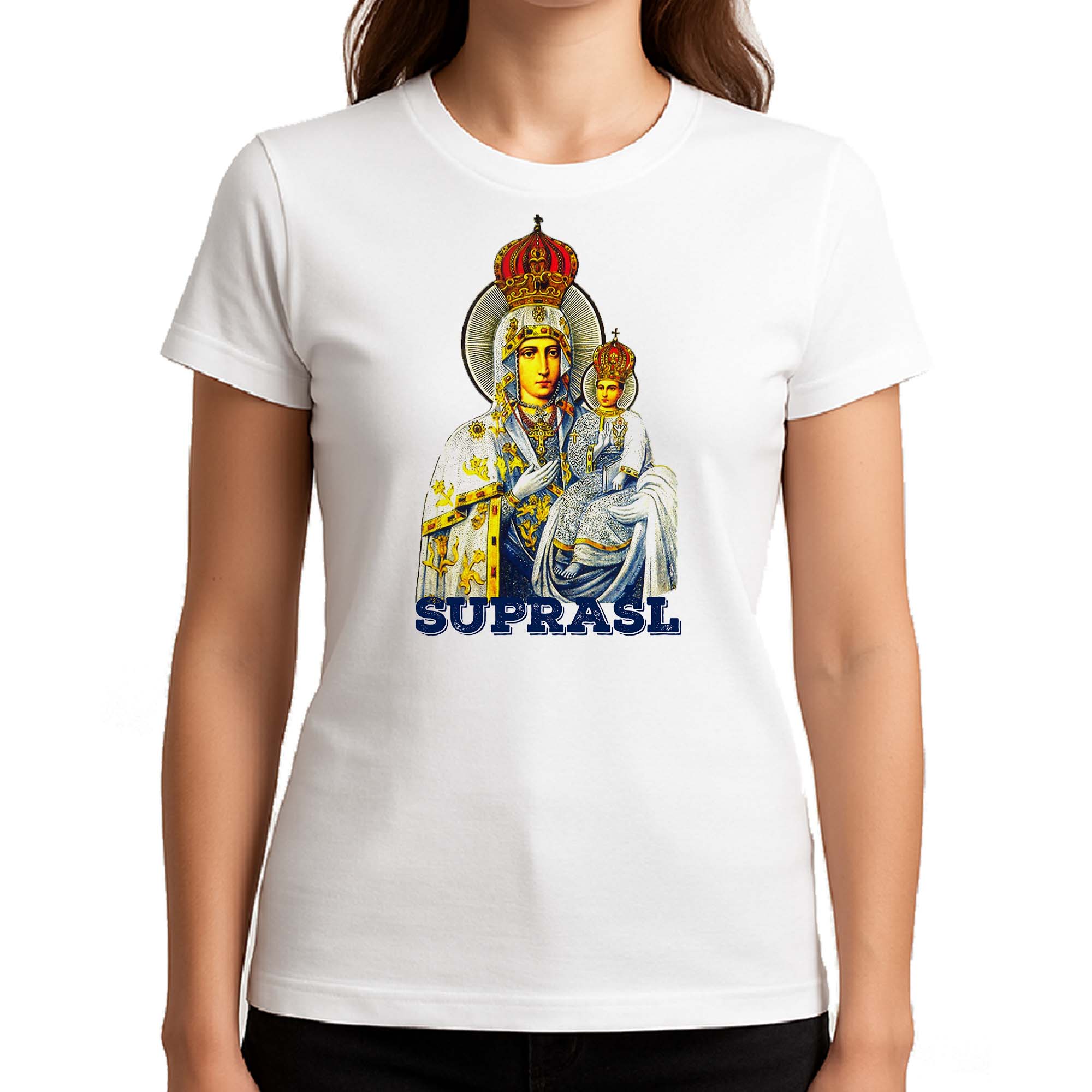 Koszulka damska Suprasl - Duchowe Serce Podlasia