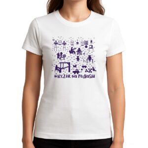 Koszulka damska Wieczór na Podlasiu