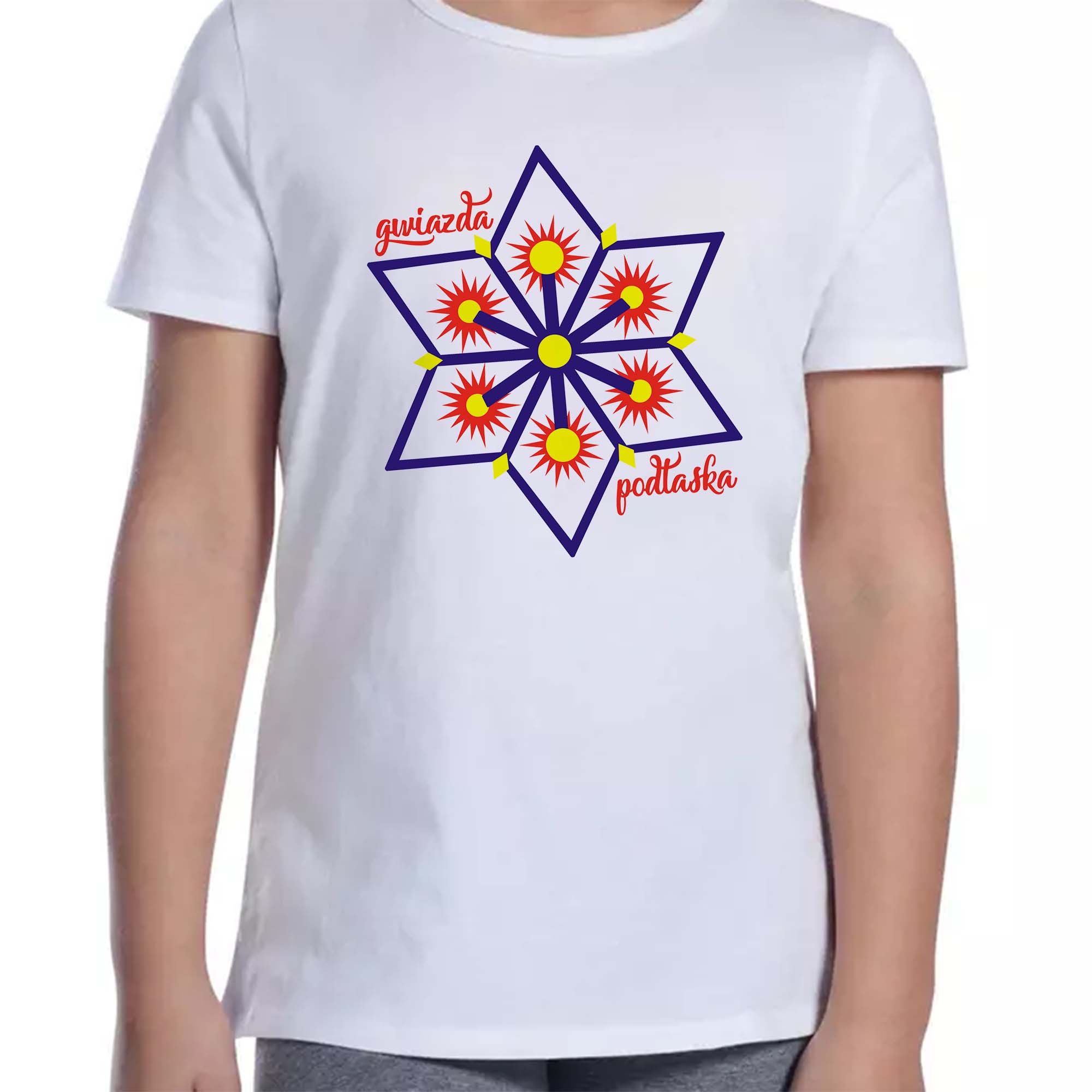 Koszulka dziecięca Folkowa Gwiazda Podlaska