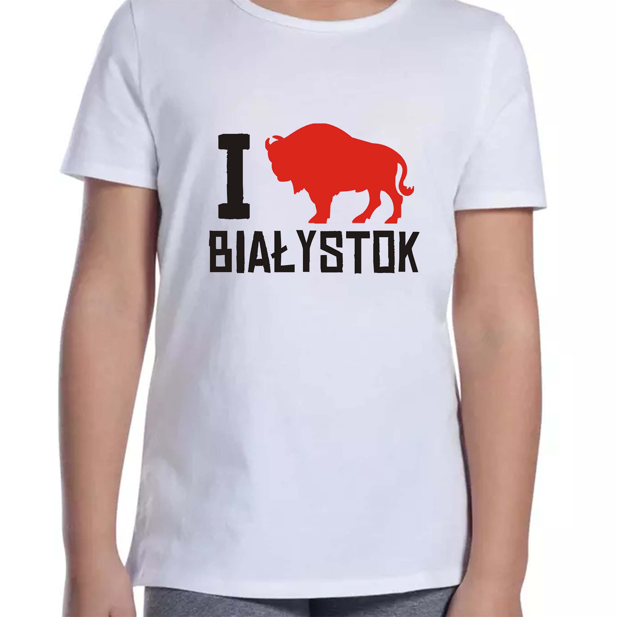 Koszulka dziecięca Kocham Białystok