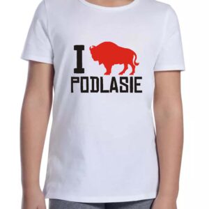 Koszulka dziecięca Kocham Podlasie