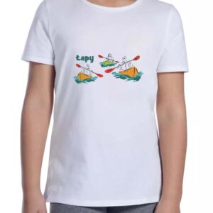 Koszulka dziecięca Łapy - Kajakowa Stolica Podlasia