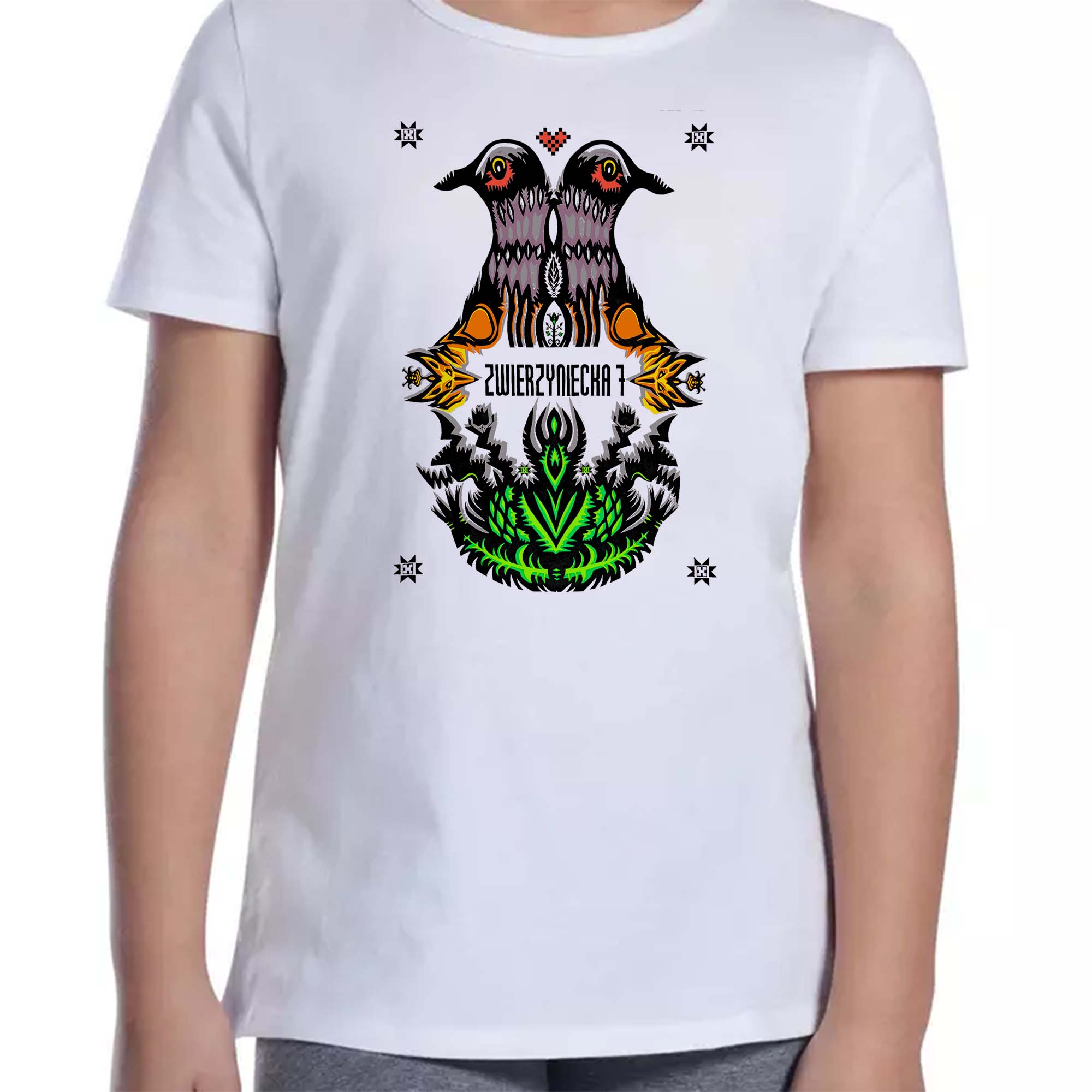 Koszulka dziecięca Podlaska Wycinanka - Zwierzyniecka 7