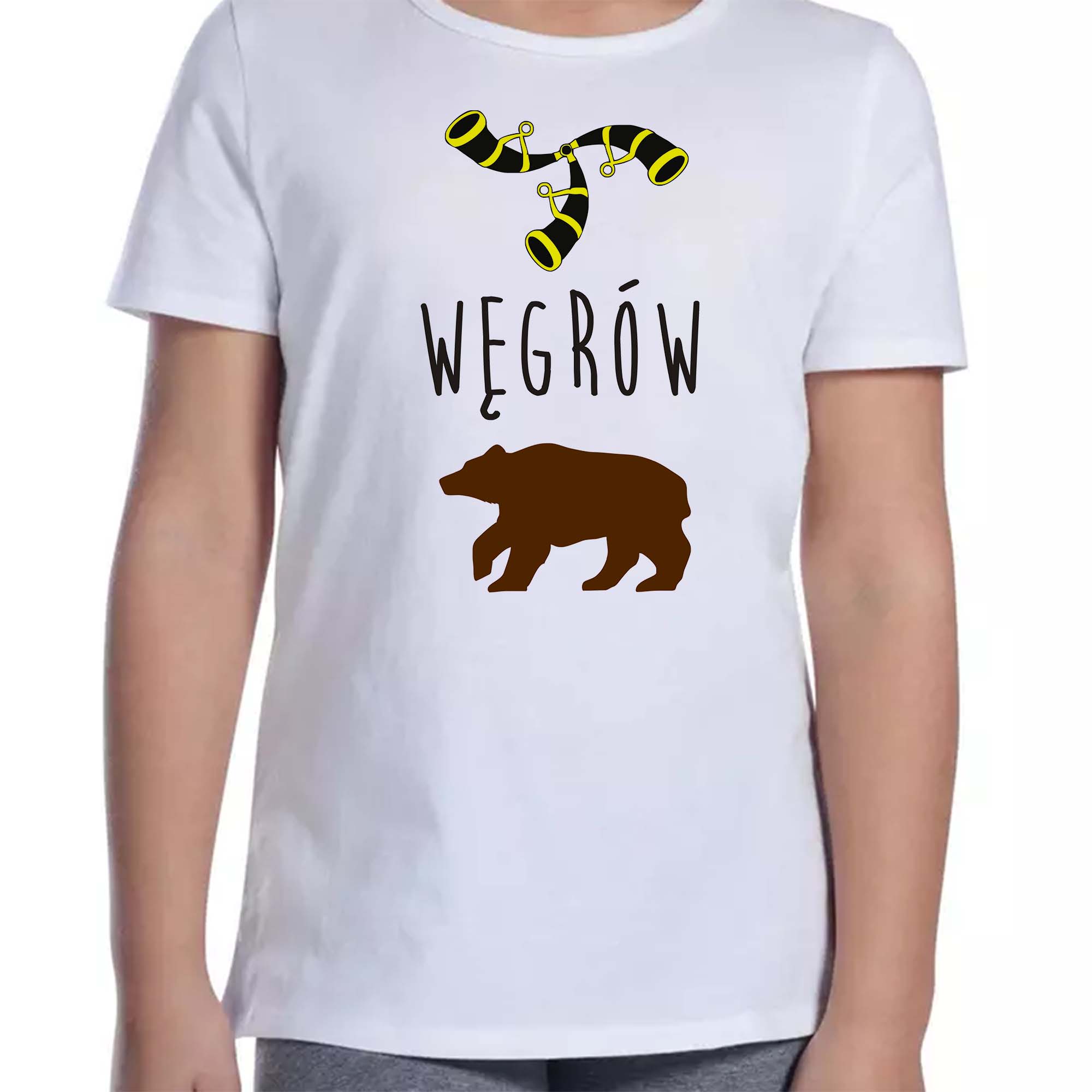 Koszulka dziecięca Podlaski Niedźwiedź z Węgrowa