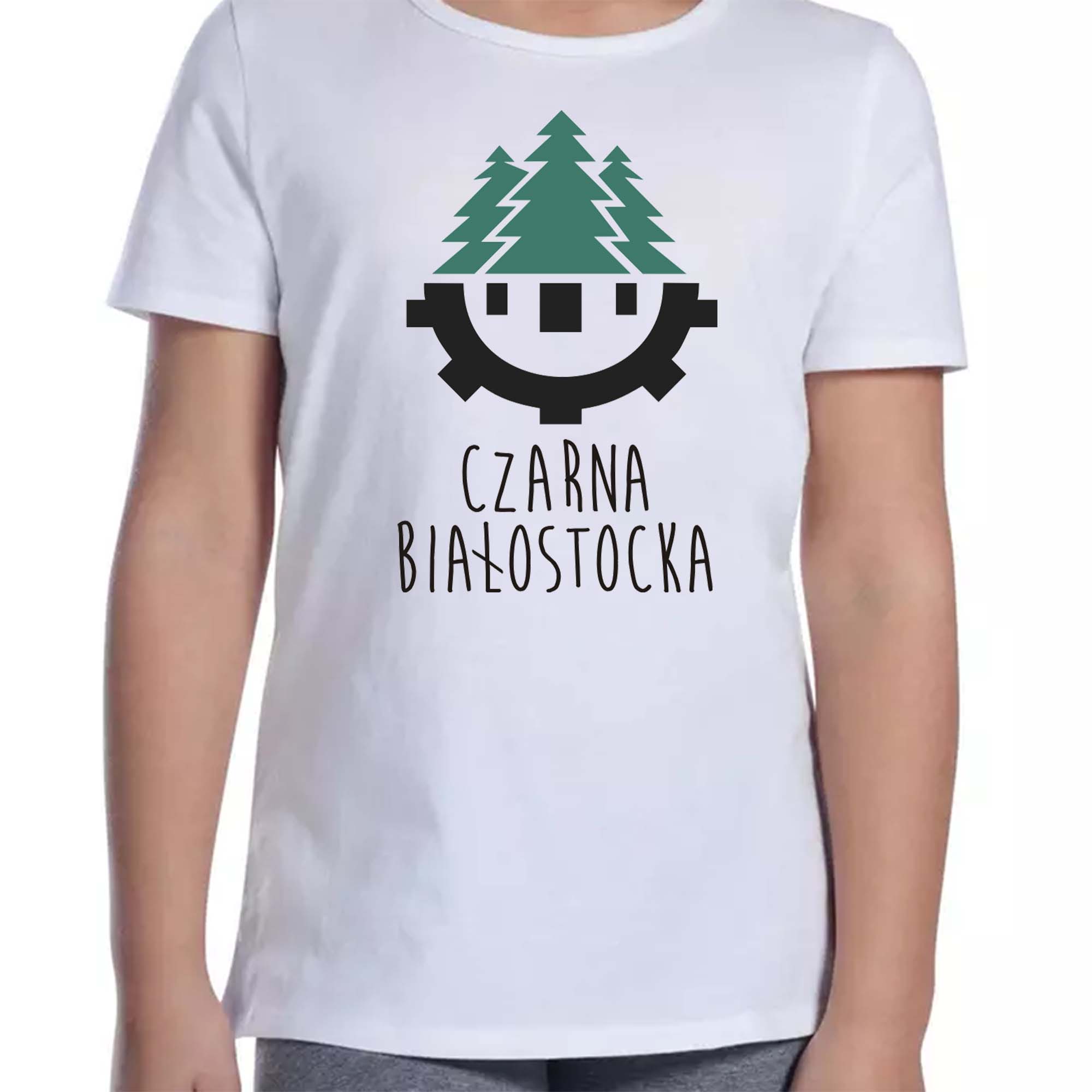 Koszulka dziecięca Podlaskie Lasy - Czarna Białostocka