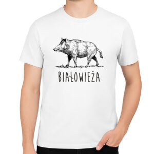 Koszulka męska Białowieża. Śladami Dzika