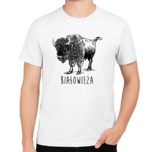 Koszulka męska Białowieża. Śladami Żubra